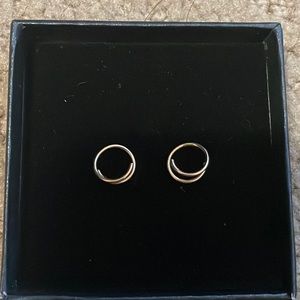 Hello Adorn Tiny Twist Earrings Gold